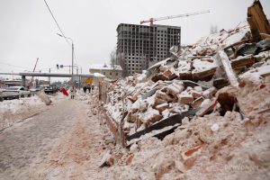 Опубликованы фото сноса домов на месте будущего правительственного квартала