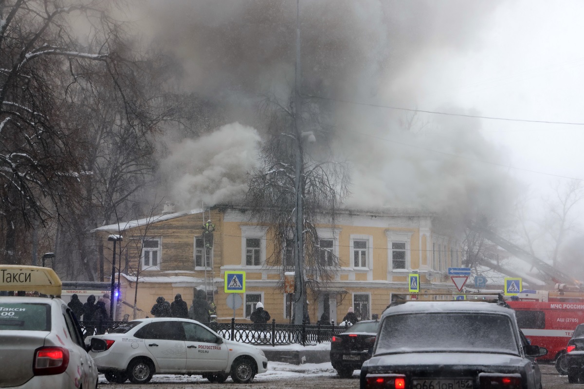 Подробности пожара в историческом доме на улице Звездинка | Нижегородская  правда