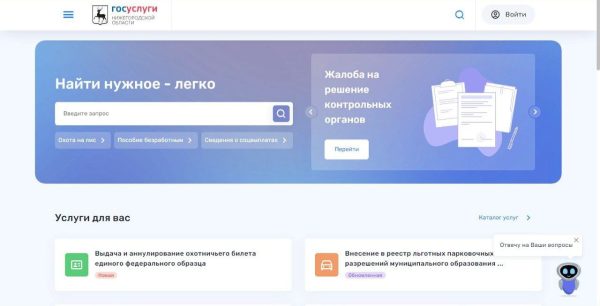 Нижегородцы могут дать имя роботу-помощнику регионального портала «Госуслуги»