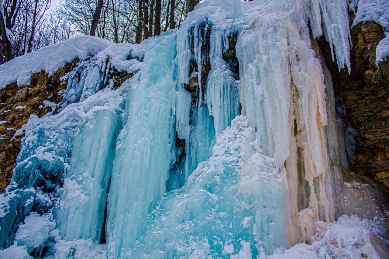 Красноярск Frozen Waterfall