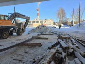 Реконструкцию трамвайных путей на Сормовском кольце завершат в&nbsp;марте