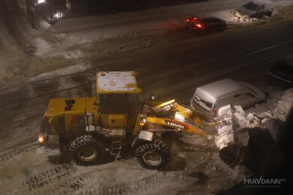 Снегоуборочная техника будет работать на 35 улицах Нижнего Новгорода ночью