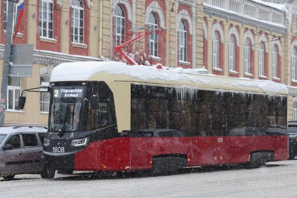 Движение по трамвайному кольцу приостановили в Нижнем Новгороде