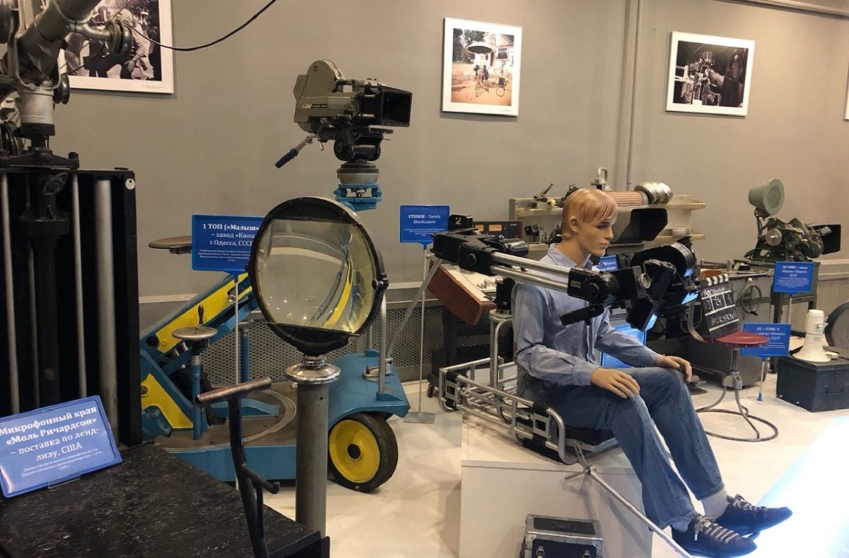 В музее «Мосфильма» можно увидеть кино-съёмочную технику разных лет и узнать секреты кинопроизводства