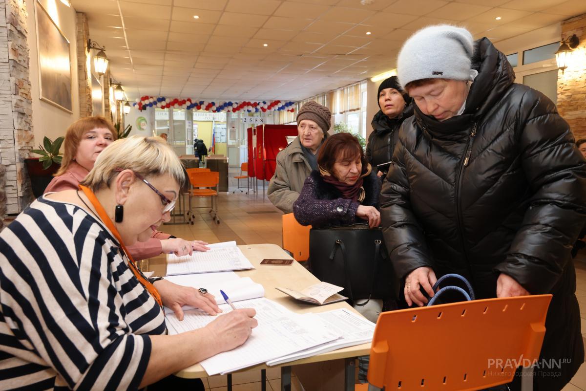 Явка избирателей в Нижегородской области на 18.00 17 марта составила 77,68%  | Нижегородская правда