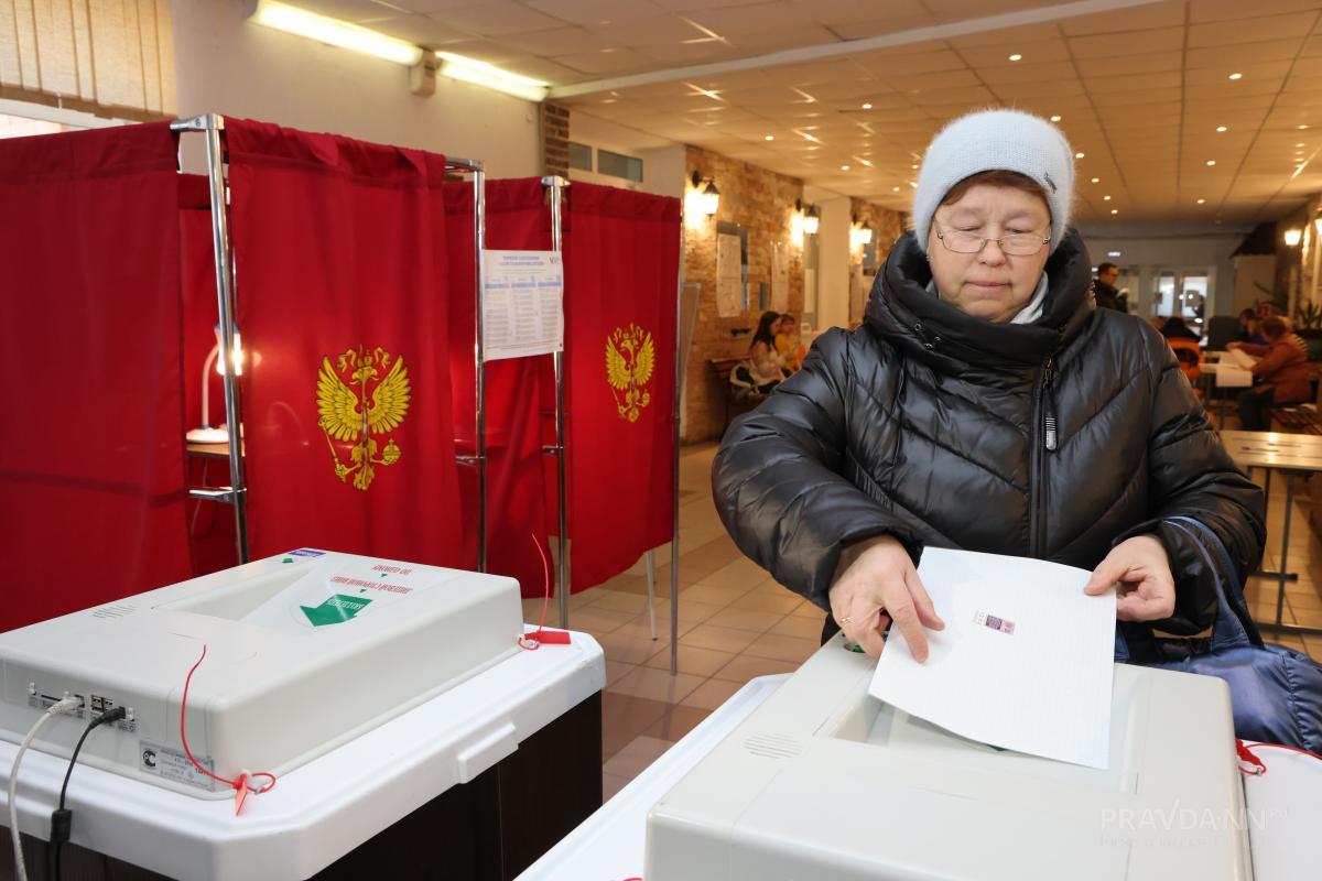 61,96% жителей Нижегородской области проголосовали на выборах президента России