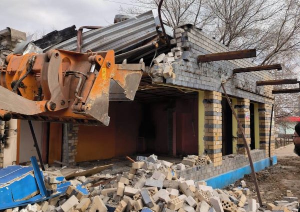 Незаконно установленный объект снесли в Автозаводском районе