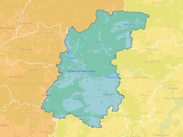 Нижегородская область вошла в топ‑5 самых просматриваемых регионов на инвестиционной карте России