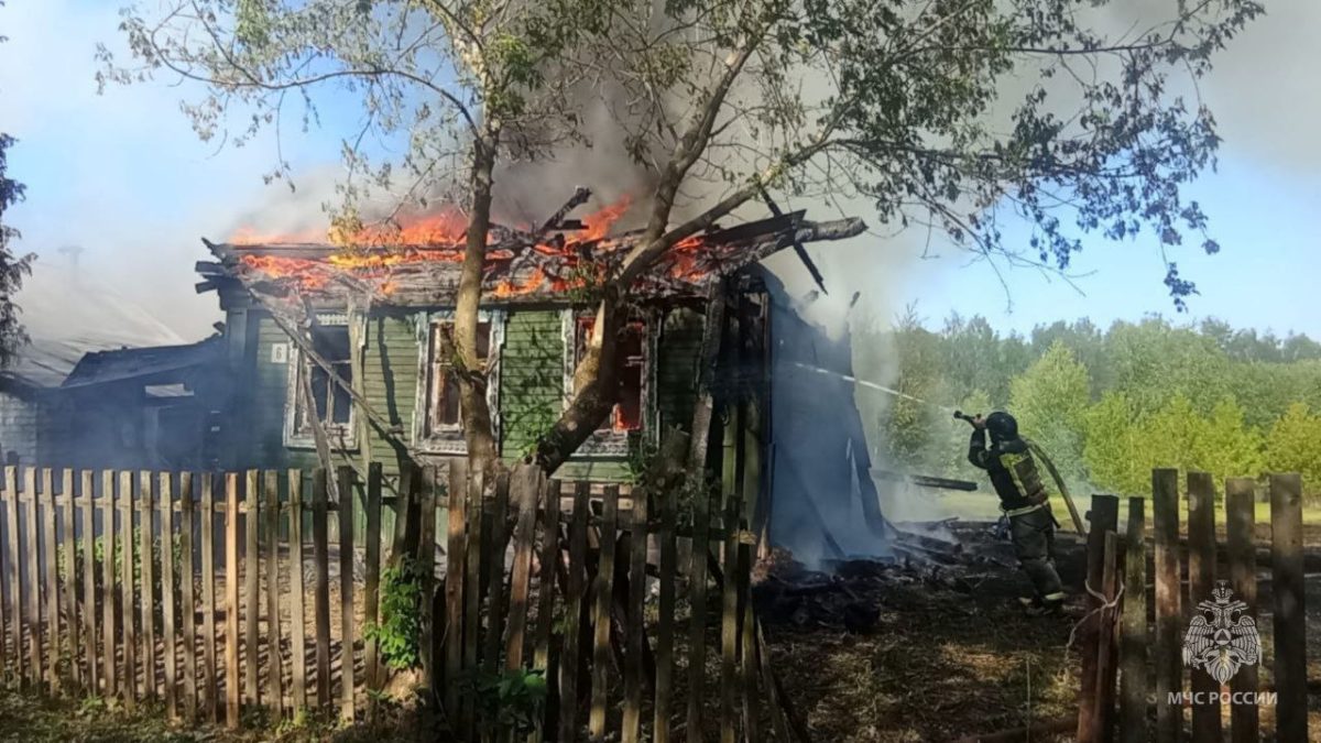 Мужчина погиб при пожаре дома в селе Великий Враг