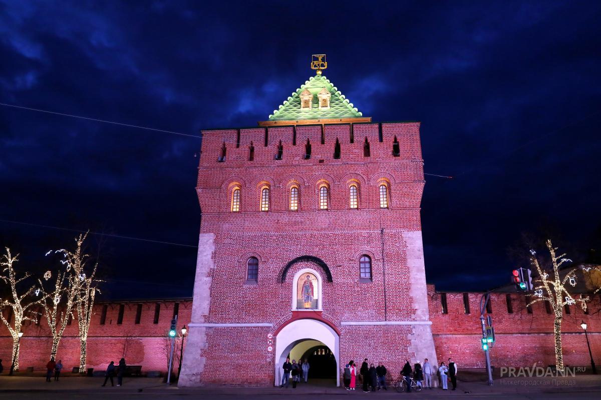 Инсталляция украсит Дмитриевскую башню Нижегородского кремля в День Победы