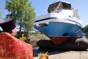 Спуск круизных пассажирских судов в Богородском районе