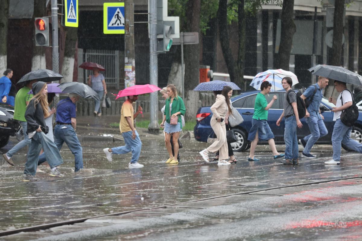 Дожди с грозами прогнозируют в Нижнем Новгороде на новой рабочей неделе