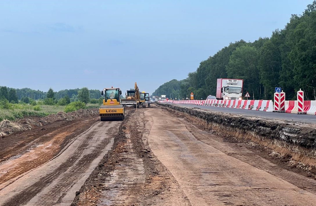 Реверсивное движение ввели на трассе М‑7 в Лысковском и Воротынском районах