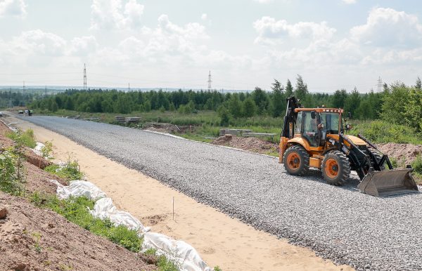 Новая дорога к ЖК «Окский берег» в Нижнем Новгороде наполовину готова