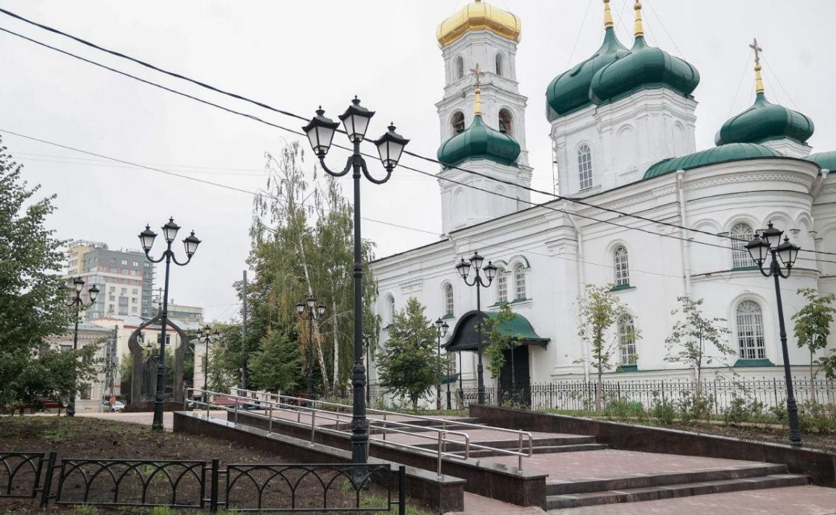 Сквер благоустроили на улице Ильинской в Нижнем Новгороде