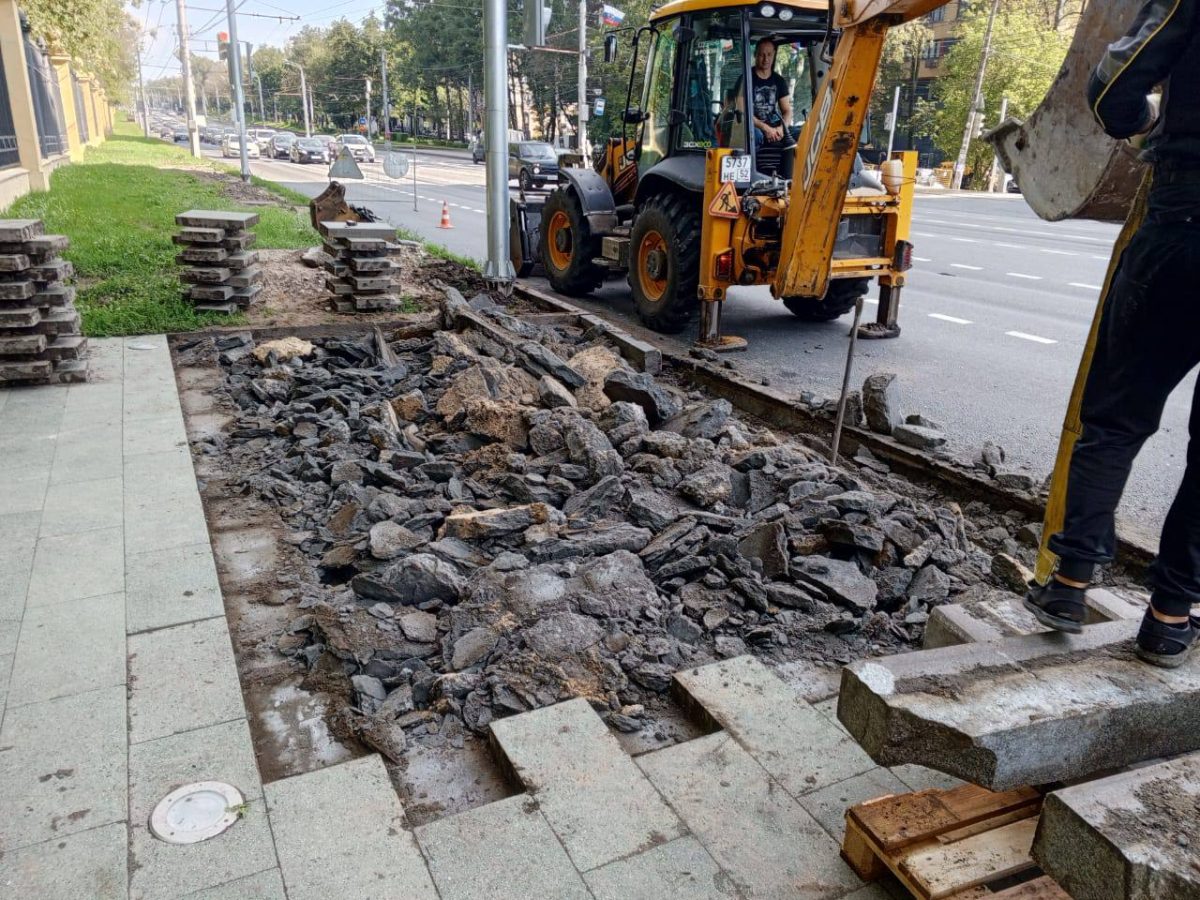 Вход в парк «Швейцария» начали благоустраивать в Нижнем Новгороде