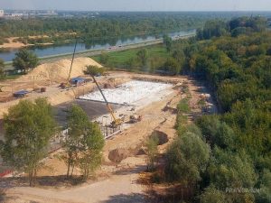 Строительство океанариума на Гребном канале