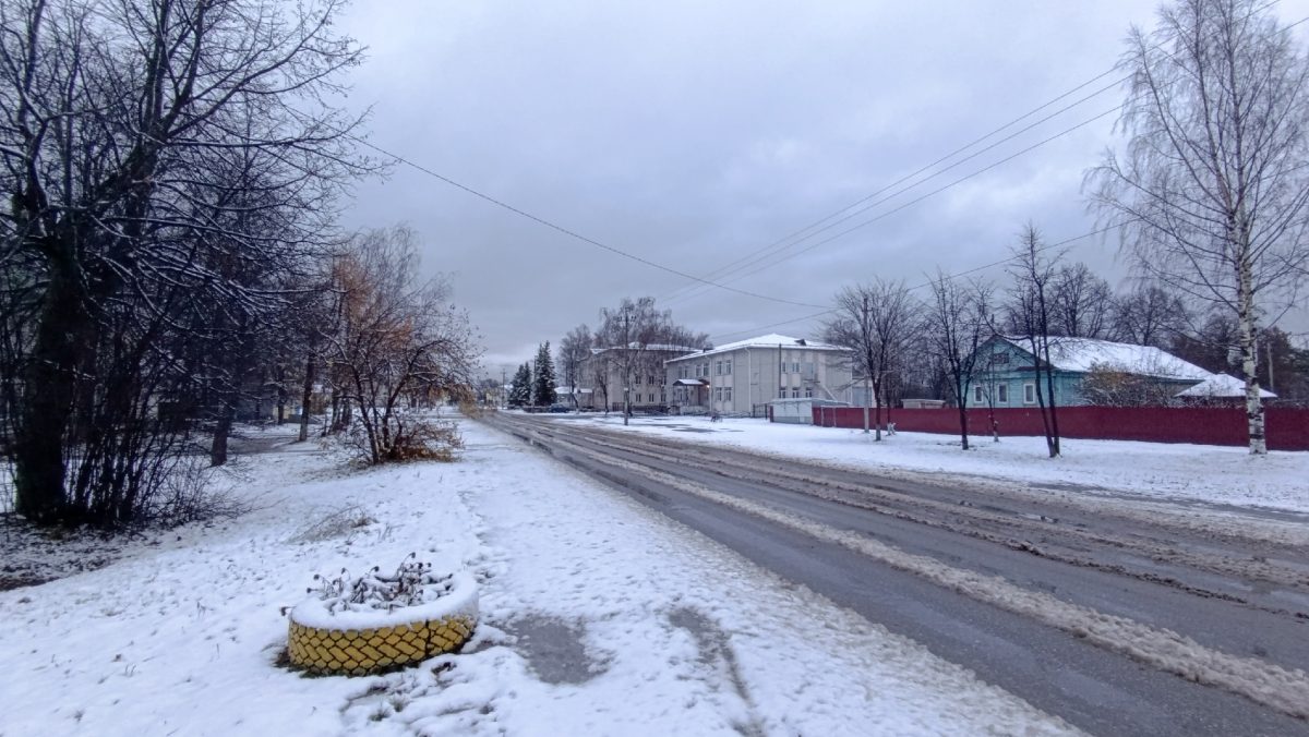 Ветлужский район засыпало первым снегом