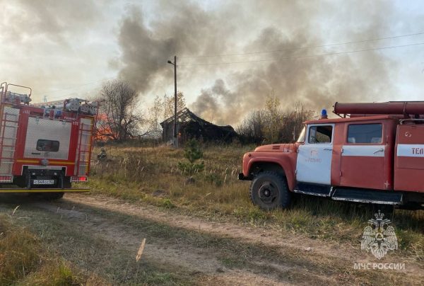 8 нежилых домов сгорели в Лукояновском округе