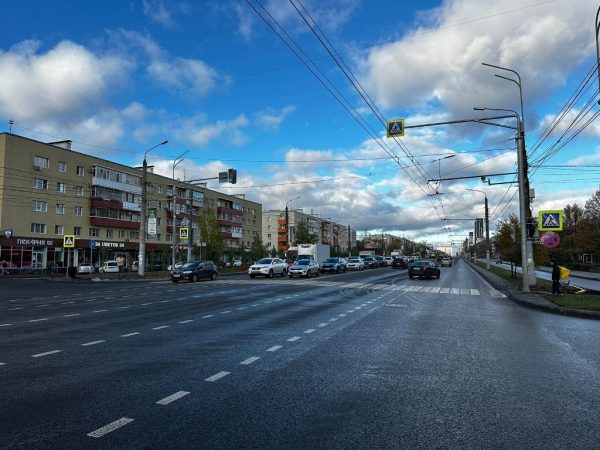 Завершен ремонт участка дороги на проспекте Ленина в Нижнем Новгороде