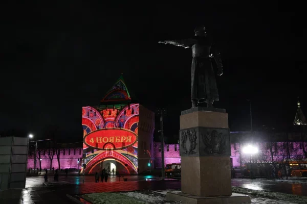 На стенах Нижегородского кремля покажут световое шоу