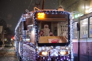 Новогодние трамваи запустили в Нижнем Новгороде