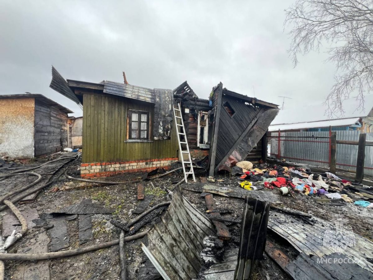 Пожар начался в Дивеевском округе из-за затопленной печки