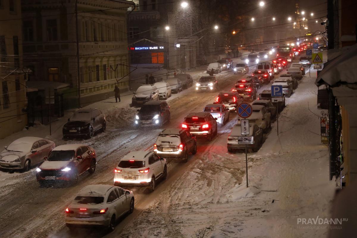 Шалабаев простоял в пробках во время проверки уборки снега в Нижнем Новгороде