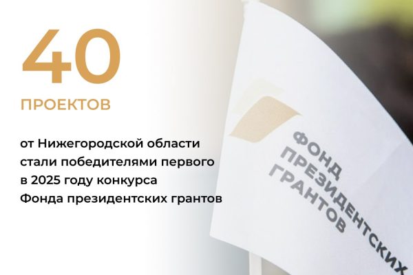 Фонд президентских грантов поддержит 40 проектов нижегородских НКО