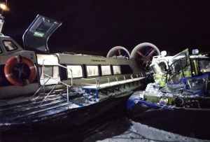 Два судна на воздушной подушке столкнулись на Волге в Самаре