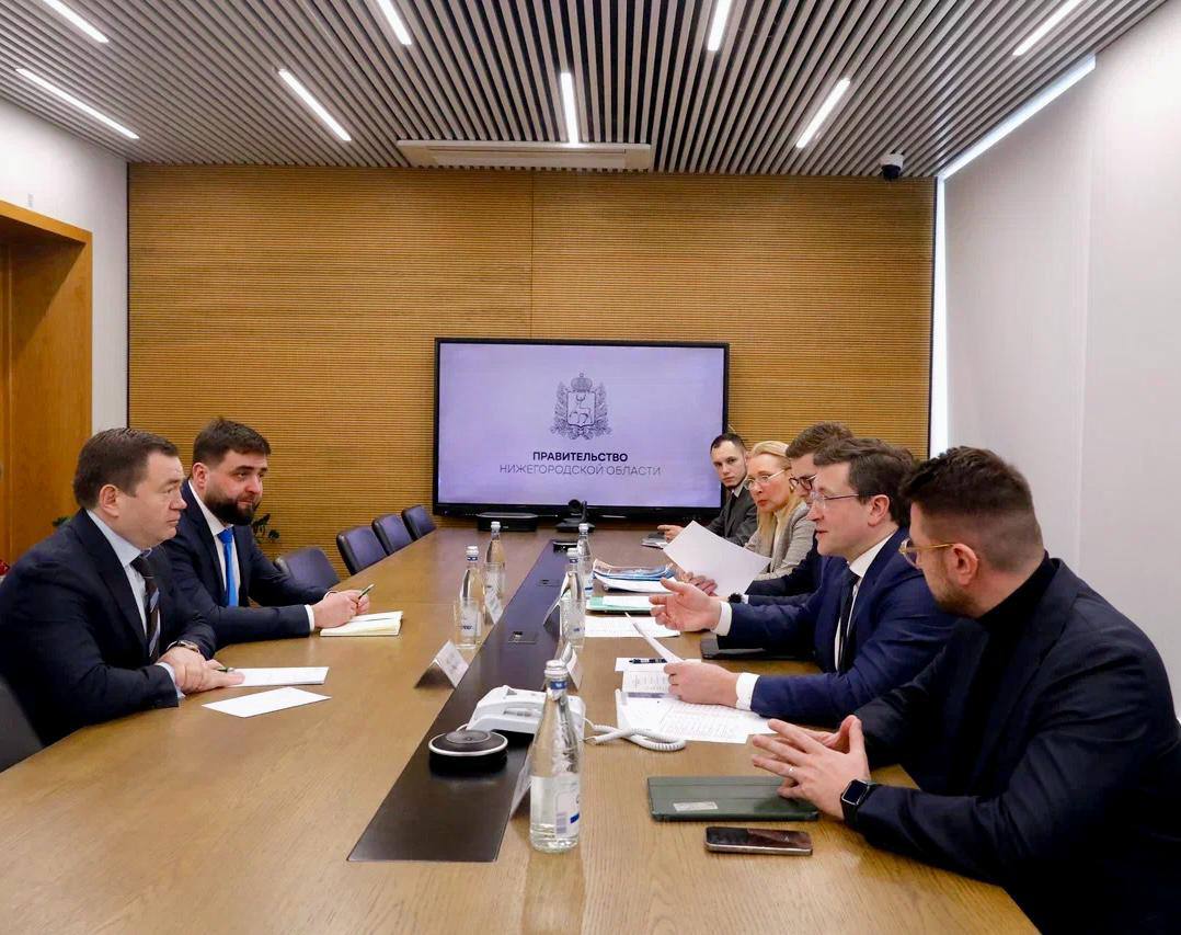 Глеб Никитин и Петр Фрадков обсудили развитие сотрудничества ПСБ и Нижегородской области