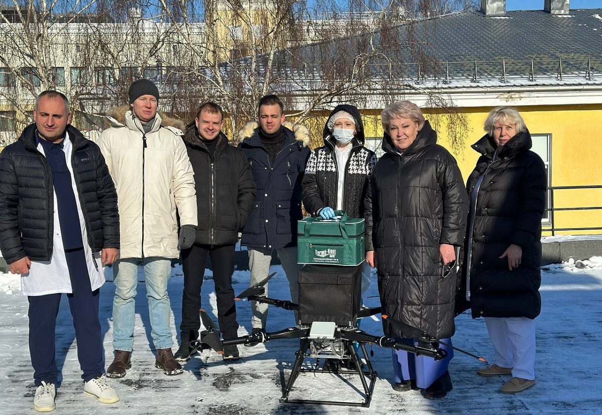 Нижегородский беспилотник в роли медицинского курьера показали на Первом канале