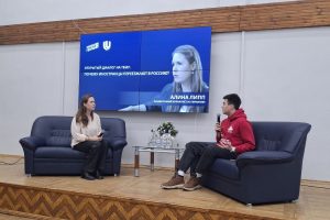 Молодогвардейцы организовали встречу студентов с блогером, уроженкой Германии