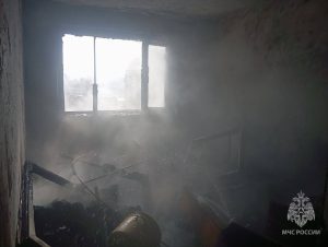 В квартире в Нижнем Новгороде начался пожар из-за телевизора