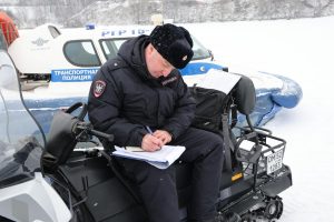 Рейд речной полиции на Горьковском водохранилище