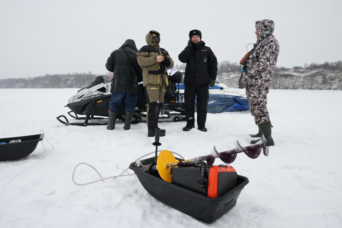 Рейд речной полиции на Горьковском водохранилище