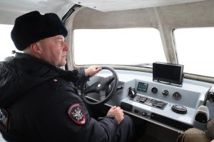 Рейд речной полиции на Горьковском водохранилище