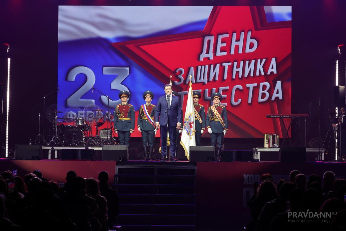 Хор Турецкого исполнил «Песни Победы» в День защитника Отечества