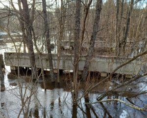 В Нижегородской области затопило низководный мост через реку&nbsp;Линда