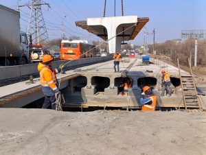 Первый этап капремонта путепровода у Мызинского моста завершен на&nbsp;60%