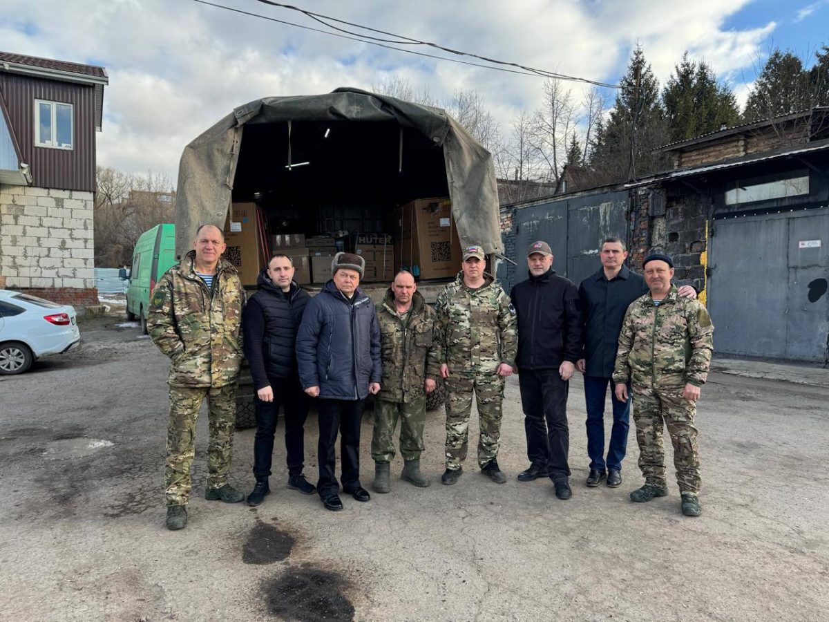 Нижегородцы отправили гуманитарную помощь бойцам в Курскую область
