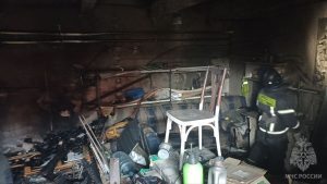 Пожар произошел в подвале торгового центра в Кулебаках