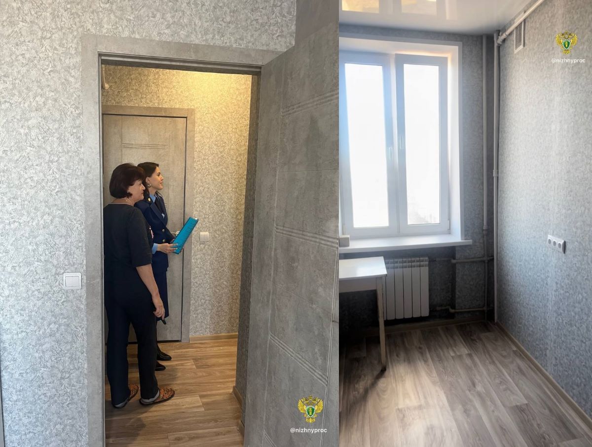 После вмешательства прокуратуры квартиру привели в порядок