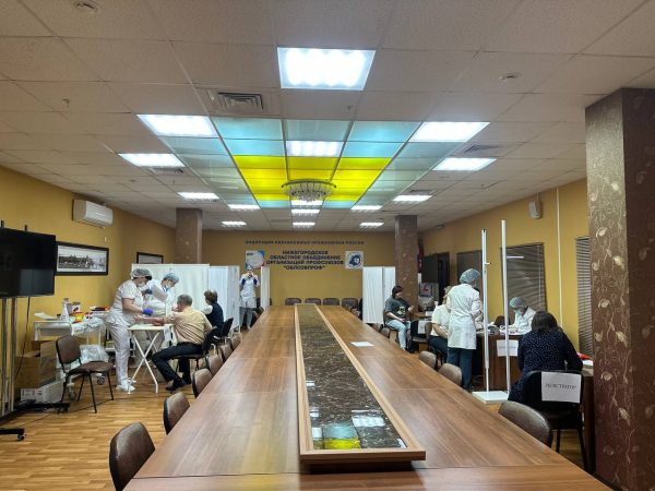 Работники нижегородского Облсовпрофа прошли диспансеризацию на рабочих местах