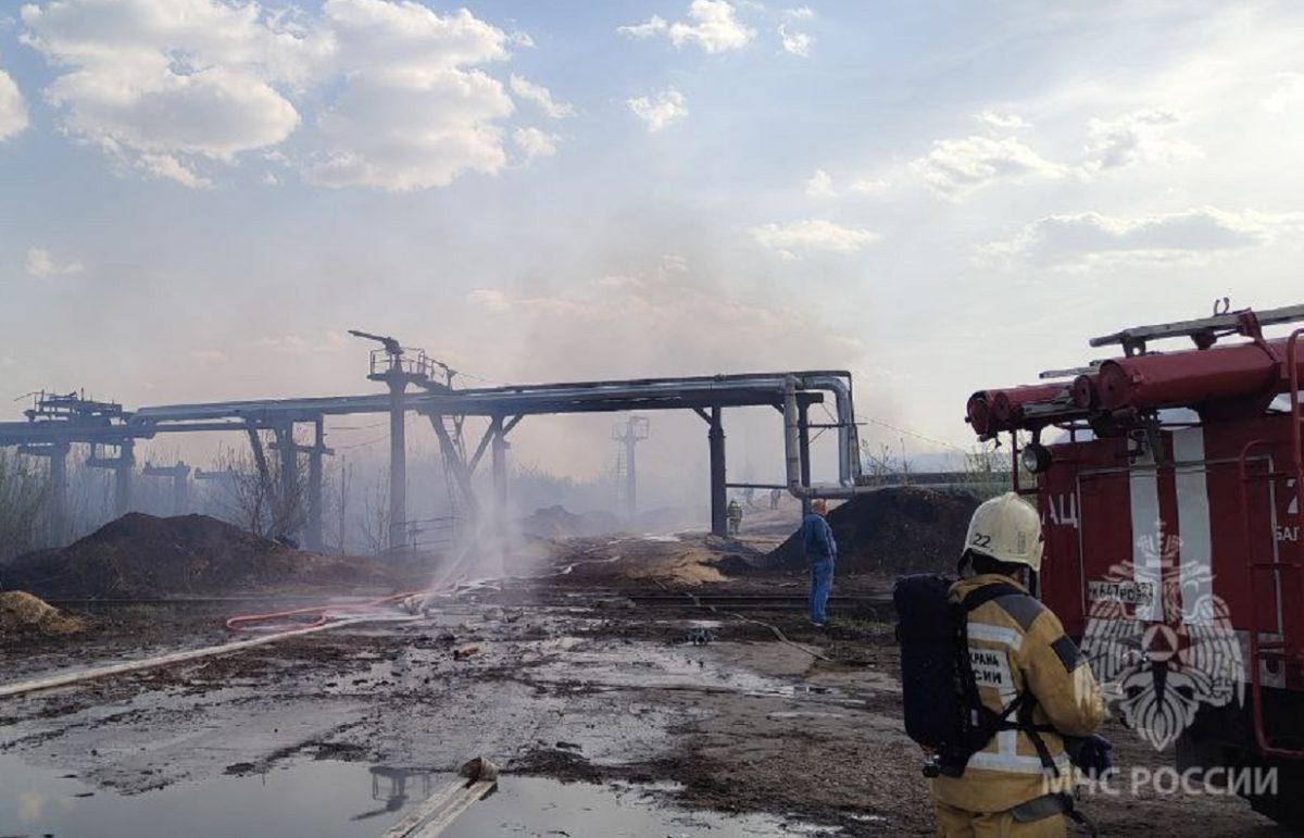 Пожар на площадке бумкомбината в Балахне ликвидирован