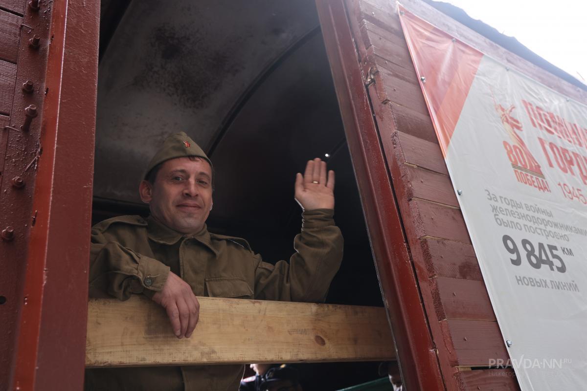 Опубликованы фото мемориального «Поезда Победы», который отправился по ГЖД