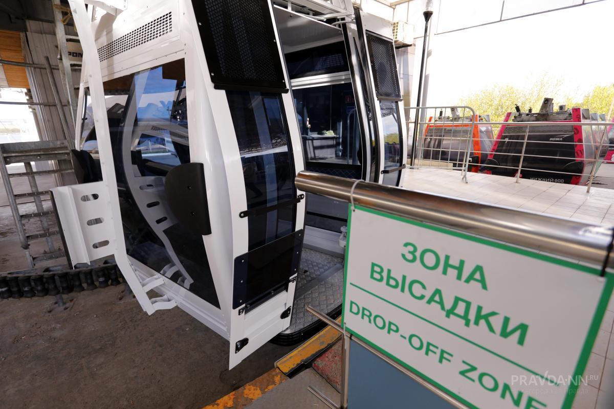 Новые кабинки для канатной дороги Нижний Новгород - Бор
