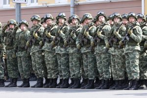 Репетиция Парада Победы на площади Минина