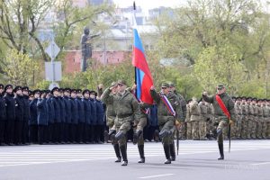 Репетиция Парада Победы на площади Минина