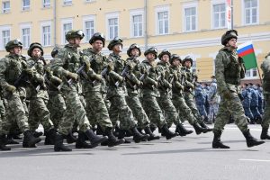 Репетиция Парада Победы на площади Минина